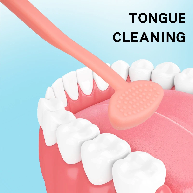 Tongue Scraper Cleaners Reusable Oral Health Cleaning Brush Hygiene Care Toothbrush Mouth Fresh Breath Scraping