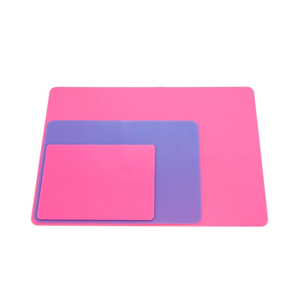 1PCS Safe Silicone Workbenches Epoxy Resin Molds Waterproof Placemat Table Mat For Jewelry Making Supplies Blue&Pink Color