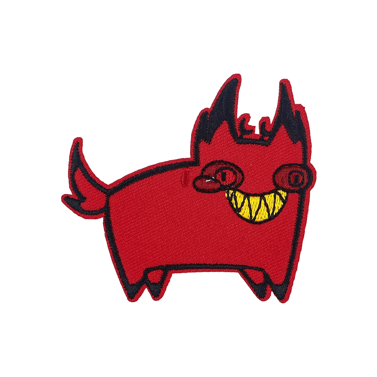 Red Cartoon Character Bordado Patches para Vestuário, DIY Iron-on Roupas, Patch Adesivos, Acessório Presentes