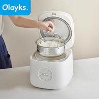 Olayks MultiCooker Electric Rice Cooker 220V Non-Stick Pot 1-5 People Cooking Machine Steamed Smart Rice Cooker Kitchen 3L