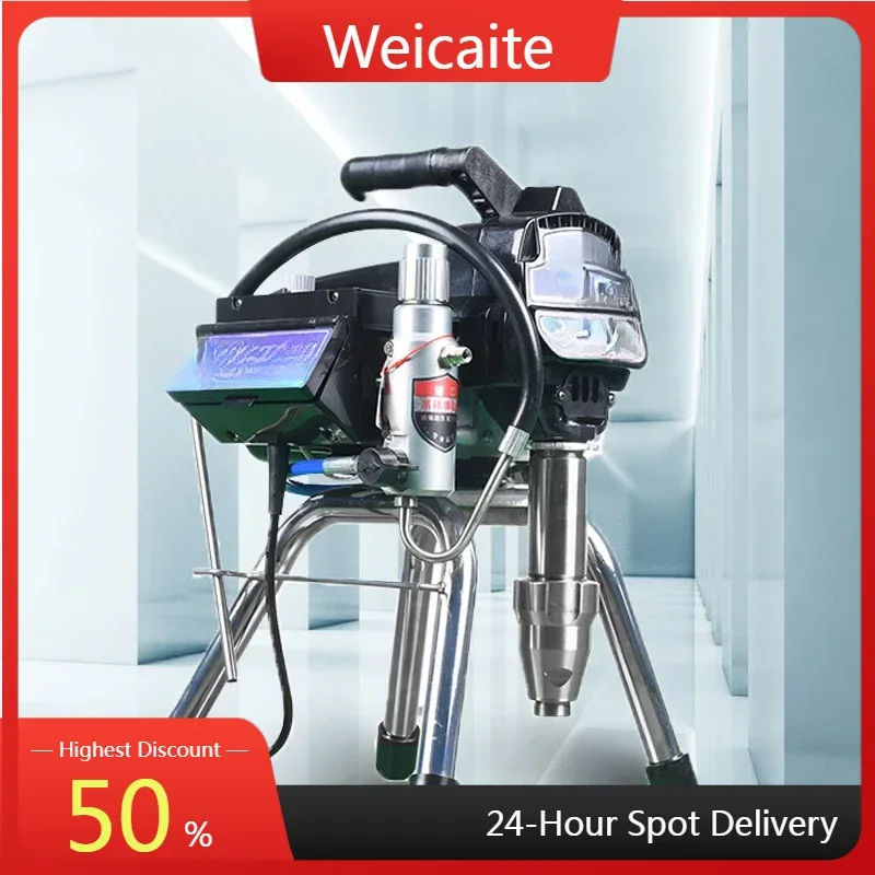 GTB-850 latex water-based dye wall painting machine 220V/50Hz industrial cement drying putty high efficiency spraying machine