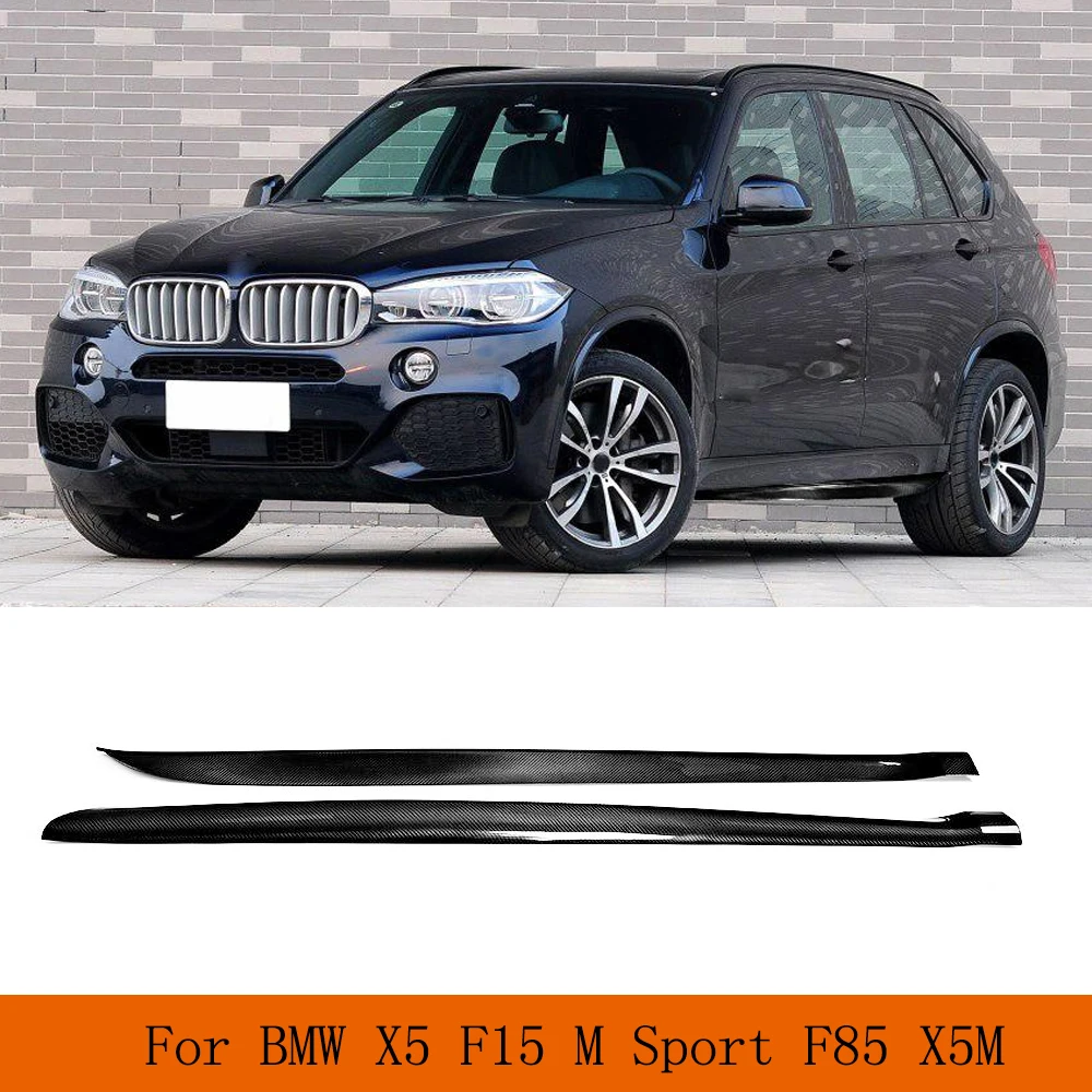 

Car Side Skirts Carbon Fiber Extension Bumper Aprons for BMW X5 F15 M Sport F85 X5M SUV 2014 - 2018 Not Fit Standard Version