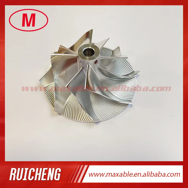 CT9 36.02/50.00mm 4+4blades turbo milling/aluminum 2618/billet compressor wheel 