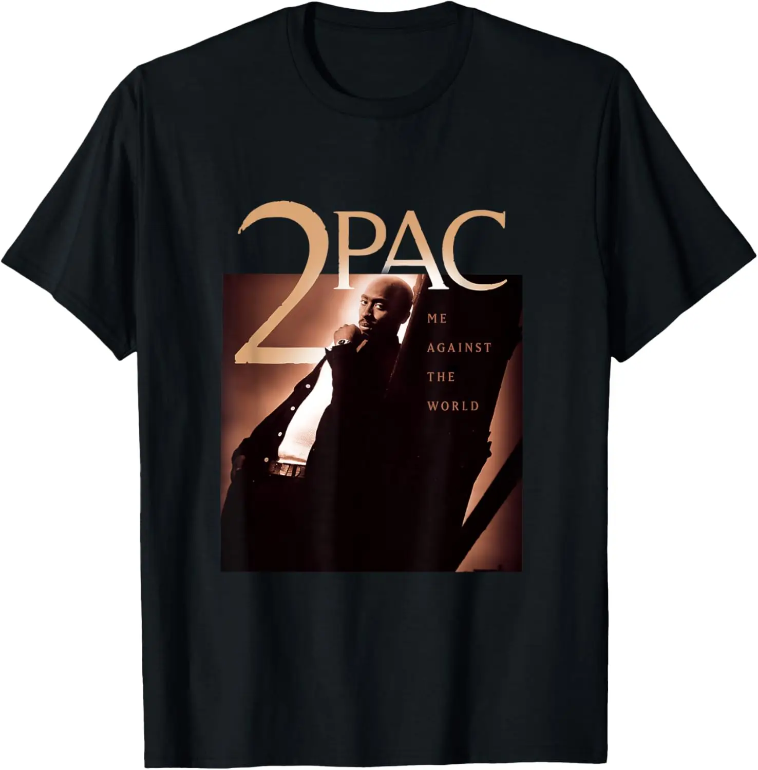 Tupac Trust Nobody Photo T-Shirt, Black//White