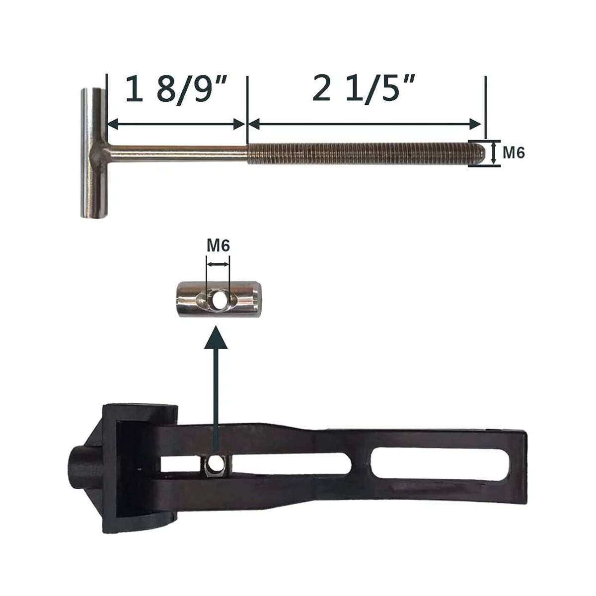 Universal Replacement Parts for Hard Tri-Fold Tonneau Cover Pickup Truck Cargo Cover Fixing Kit