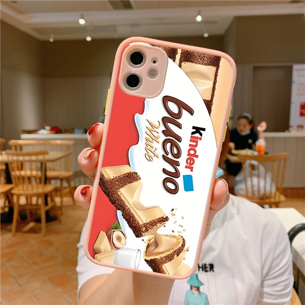 Trolly Egg KINDER JOY Surprise Phone Case for iPhone 14 11 12 13 Mini Pro Max 8 7 Plus X XR XS MAX Translucent Matte Cover