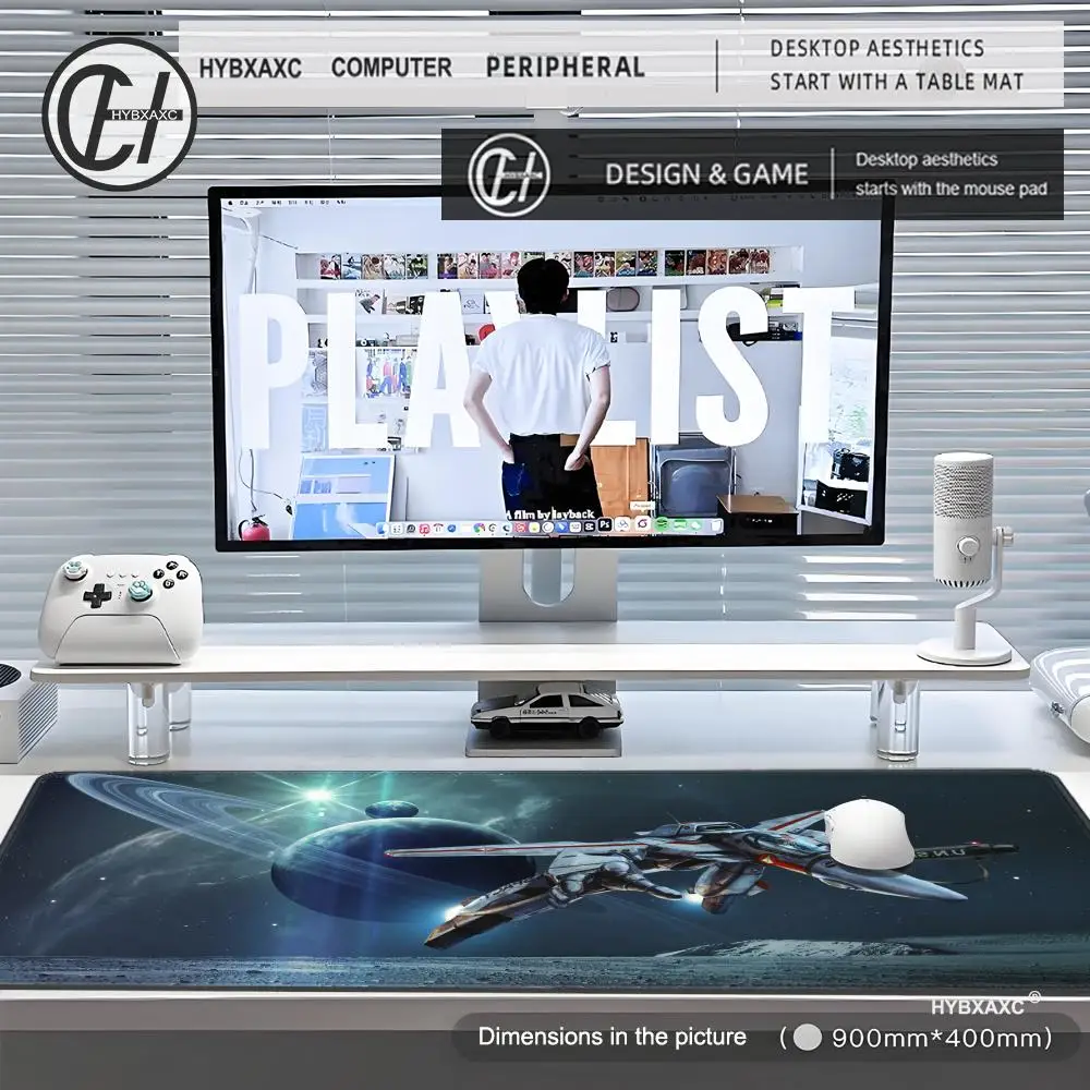 Veritech Macross Mousepad Mouse Mat Meja Tikar dengan Pad Aksesoris Gaming Prime Gaming XXL Keyboard Pad 40X90 HYBXAXC