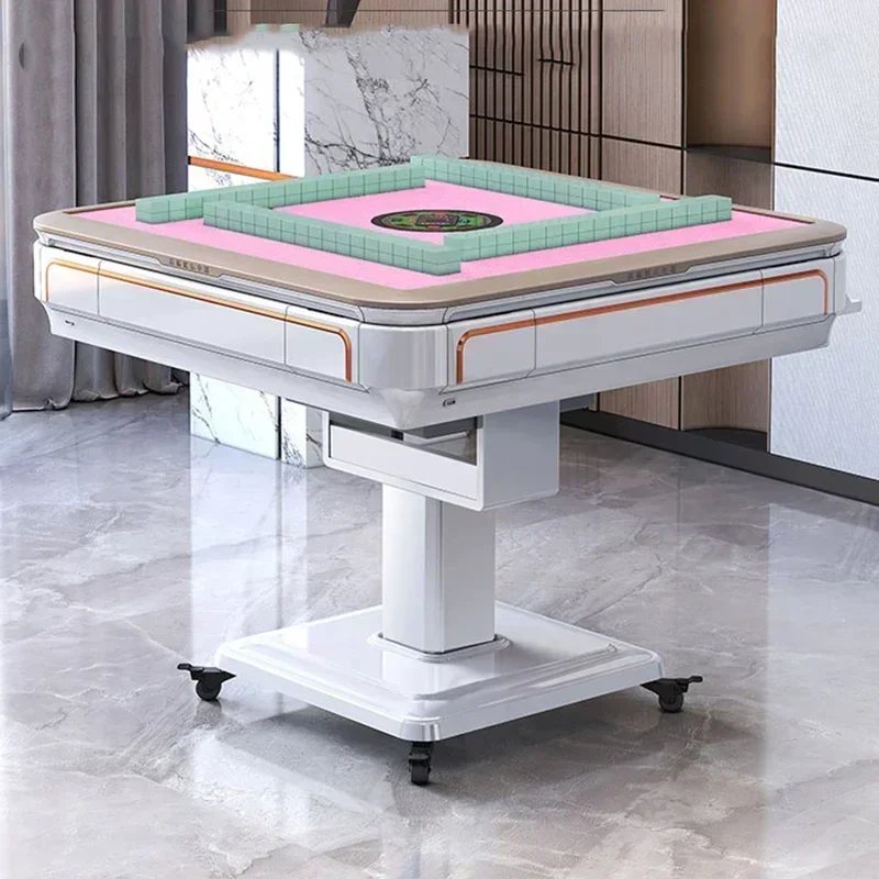 

Dining Table Silent Folding Mahjong Machine Home Extended Garden Sets Stainless Steel Bar Coffee Tables Mahjong Table Stool