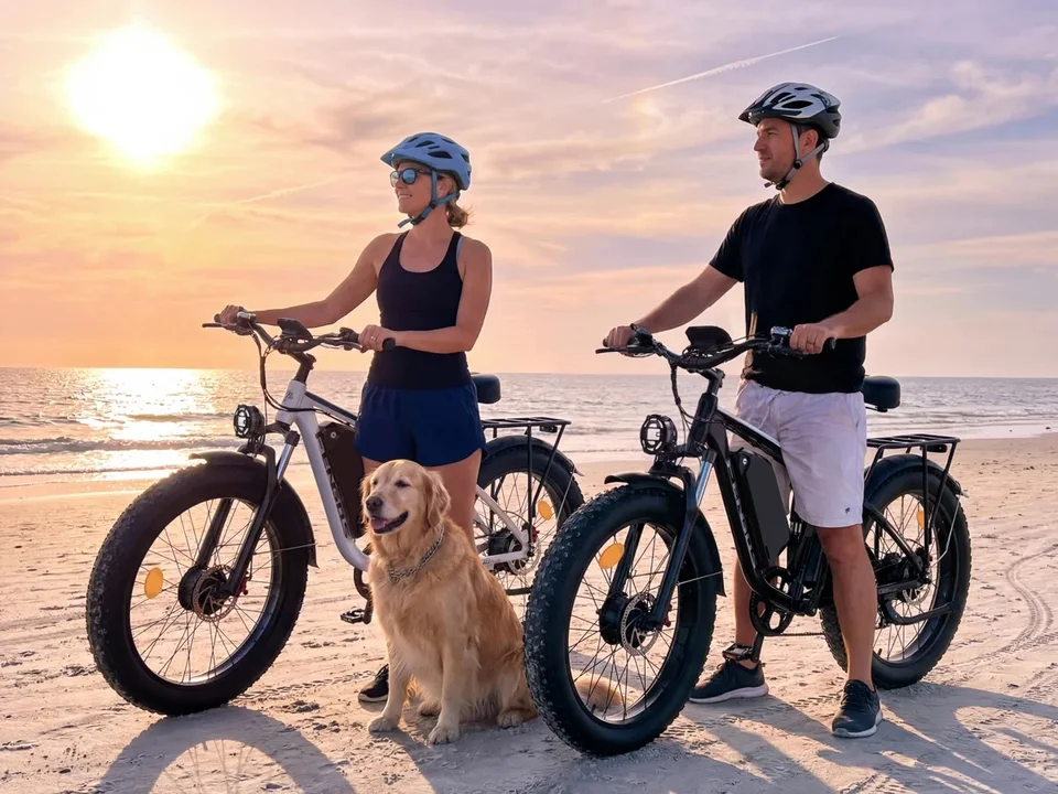 FENGQS Q8 PLUS Dual Motor Electric Bike for Adults, Peak 6000W 60V 1200Wh Removable Battery, 40-100 Miles Long Range Fat Tire E-Bike, Full Lockable Suspension, 7 Speed, 4+2 Riding Modes, 45MPH, 40° Climbing Off Road Electric Bicycle US Warehouse` image 16