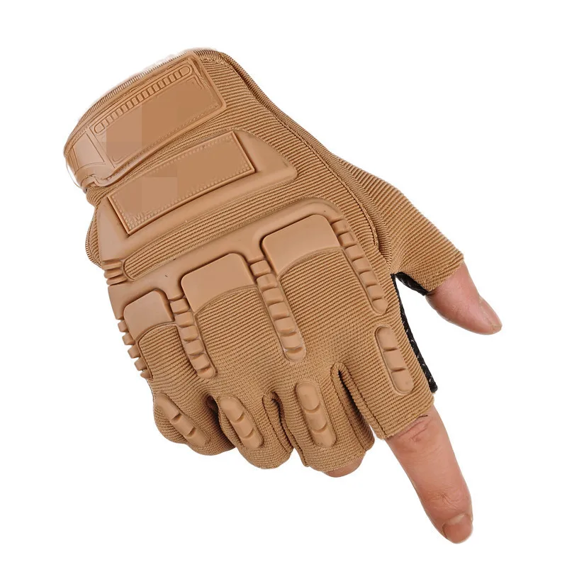 Men\'s Outdoor Sports Riding Training Non-slip Wear-resistant Technician Military Fan Half-finger Tactical Gloves Riding Gloves