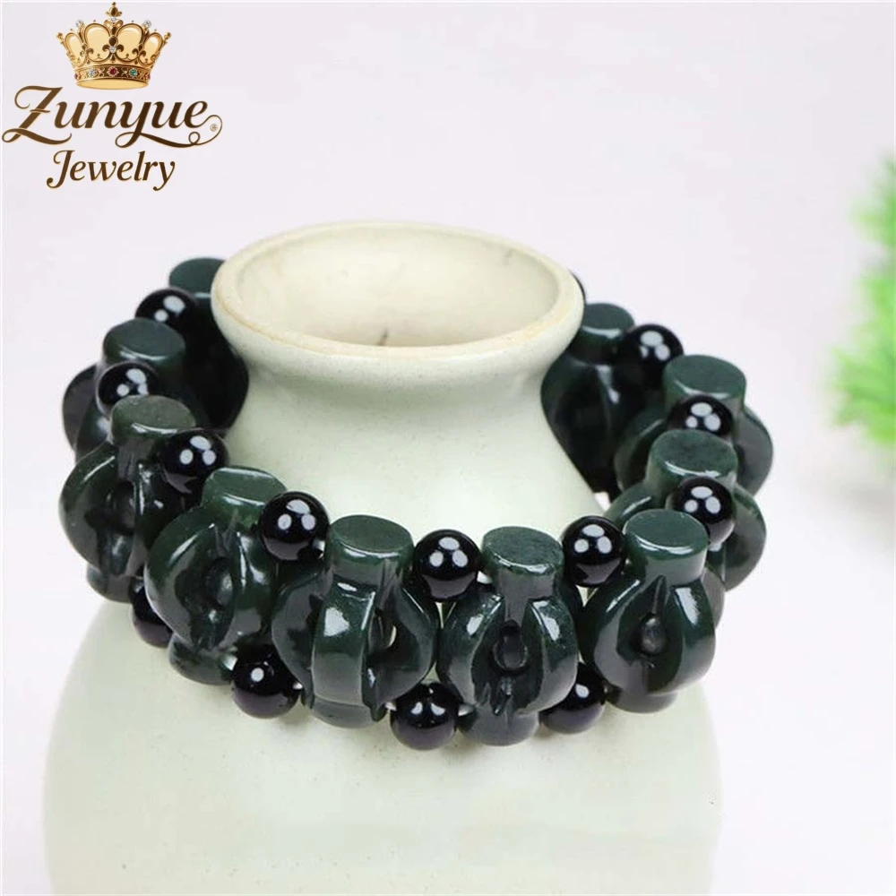 

Натуральный нефрит Хэтянь, зеленый нефрит, выдолбленный браслет, роскошное качество, ювелирные изделия, подарок, модные ювелирные изделия, подвески, изысканные, элегантные, молодые