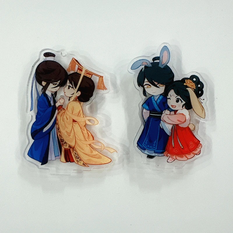 ﻿ New Chinese Manhwa Two Adamant Hearts JWWJ Acrylic Stands Qi Yan, Nangong Jingnv Figure Mouse Pad Keychain Fans Gift