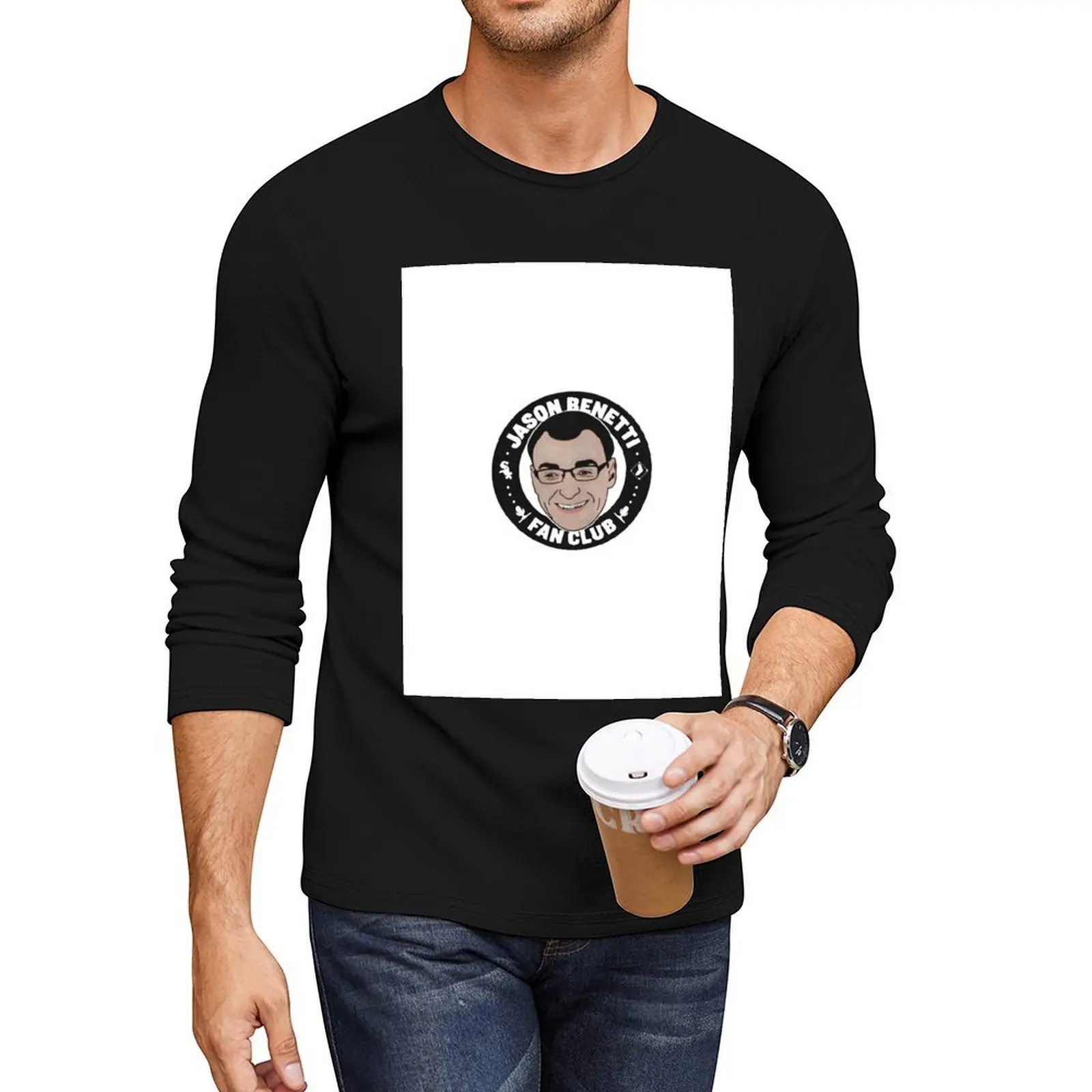 

Funny Meme Jason Benetti Fan Club Long T-Shirt anime new edition t shirt tops big and tall t shirts for men