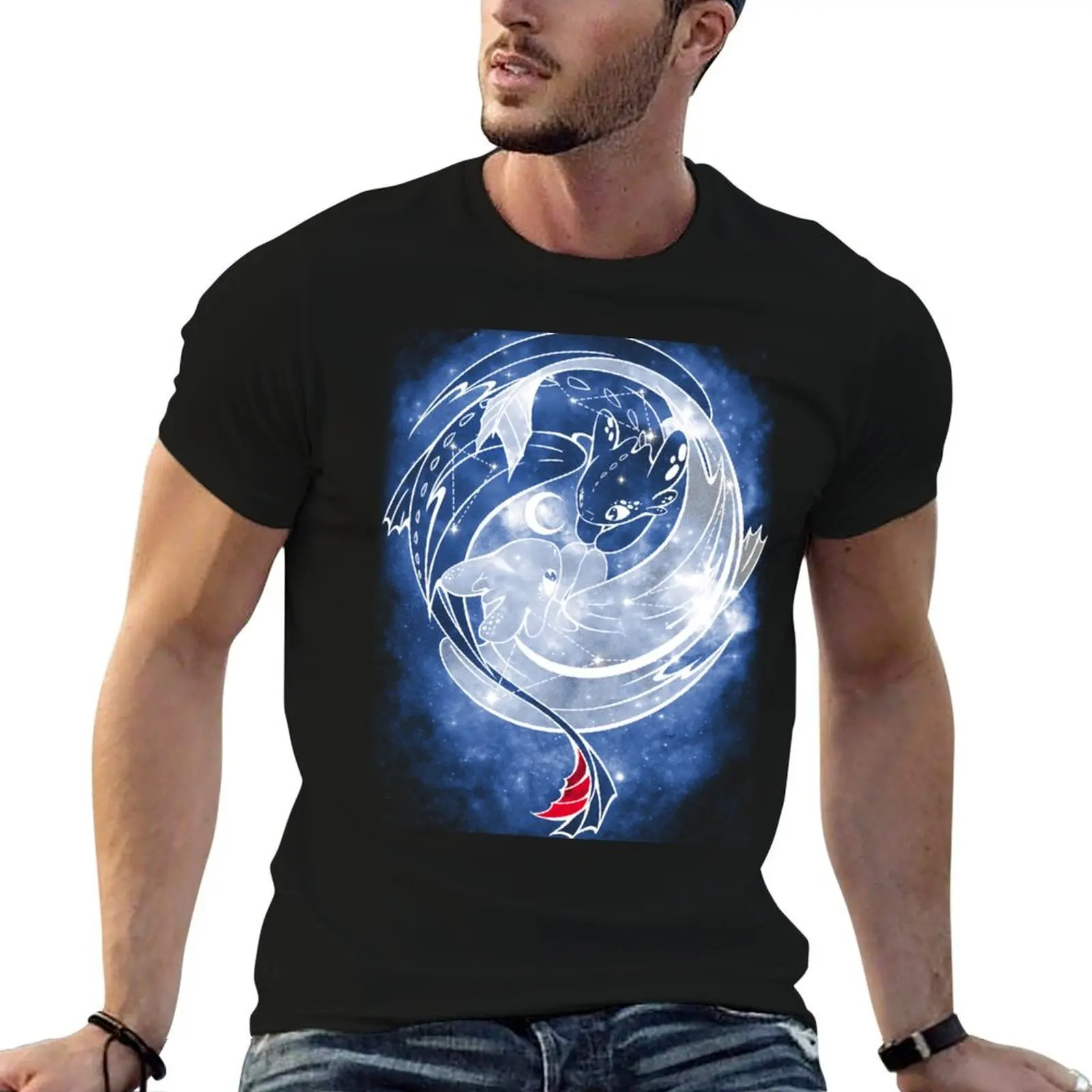 

The Last Starry Dragons Py3 T-Shirt man t shirt heavy cotton t shirts for man graphic tees T-Shirt