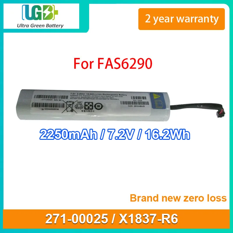 

UGB New 271-00025 Battery For NETAPP NVRAM8 BATTERY FOR FAS6290 X1837-R6 LI-ION 7.2V