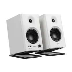 2Pack Tilted Computer Bookshelf Speaker Holder for Edifier MR4 Studio Monitors Risers Desk Stand for PreSonus Eris E3.5