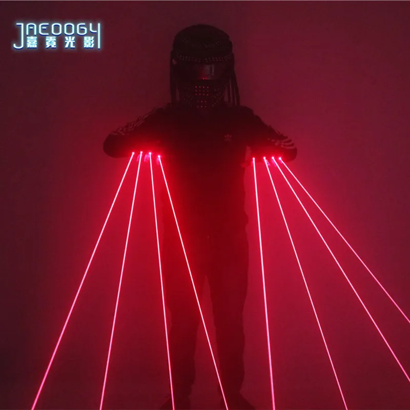 Red Laser Gloves for Nightclub and Stage Performance, Fluorescent Props, Music Festival, LED Luminous Glasses, Customization