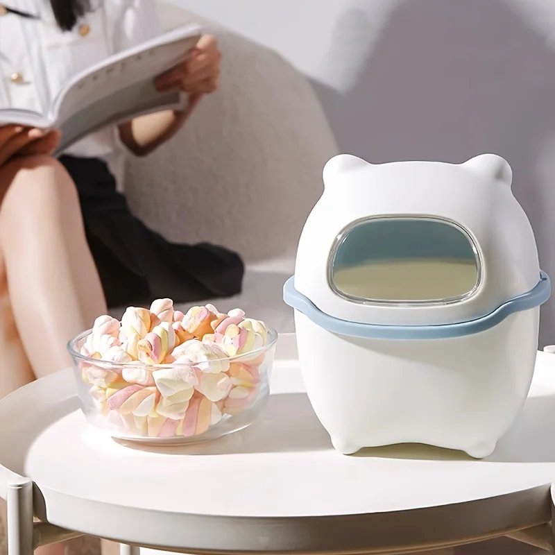 

Настольная мусорная корзина с мультяшным дизайном, 1 шт., для офисных столов, хранения мусора, разных предметов, канцелярских принадлежностей, праздничных подарков