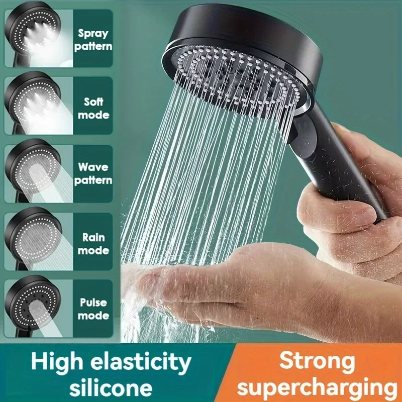 Shower Head Shower for Bathroom Shower Phone Knobs High Pressure Water Saving Showerhead Accessories Hook Hose Accessories