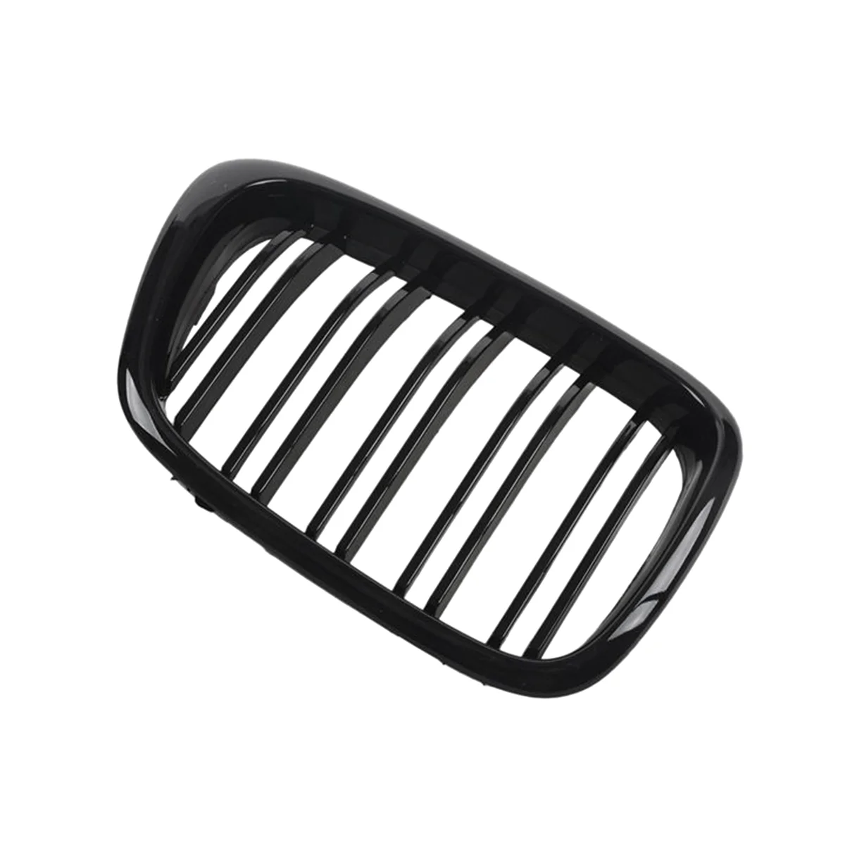 Linha dupla capa frontal preta lustrosa grade de rim, Grill para BMW E39 5 séries 525 528 1995-2004, 51137005837, 51137005838