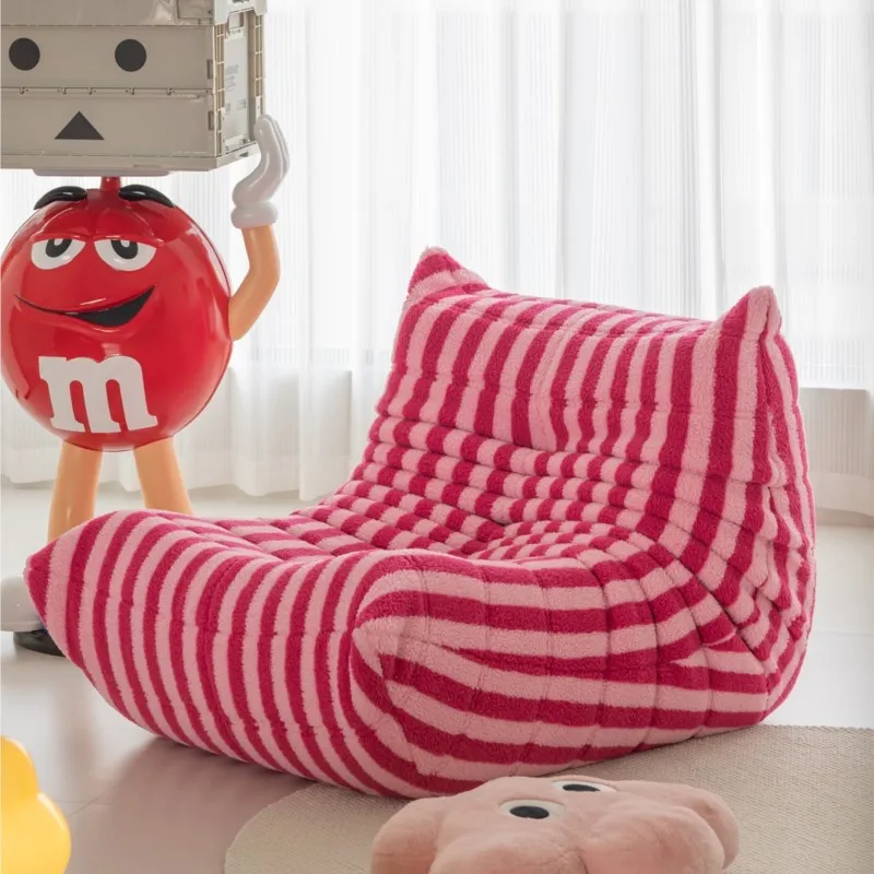 

Sofa Balcony Leisure Single Chair Living Room Write Space Reclining Dopamine Lazy Sofa Single Sofa