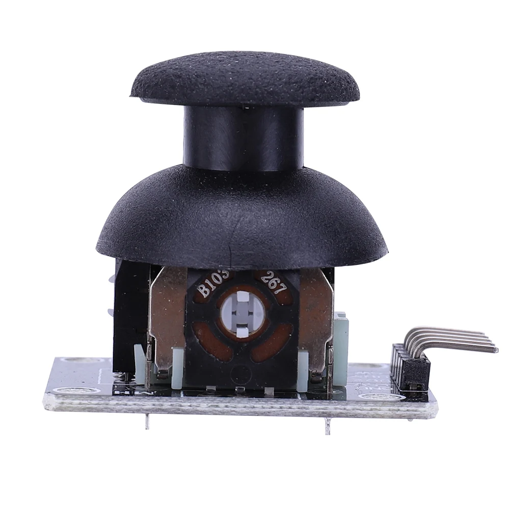 20pcs 5V Dual-axis PS2 Joystick Game Rocker Module 2.54mm Pin Metal Adjustable Sensitivity Electronic Building Blocks Sensor