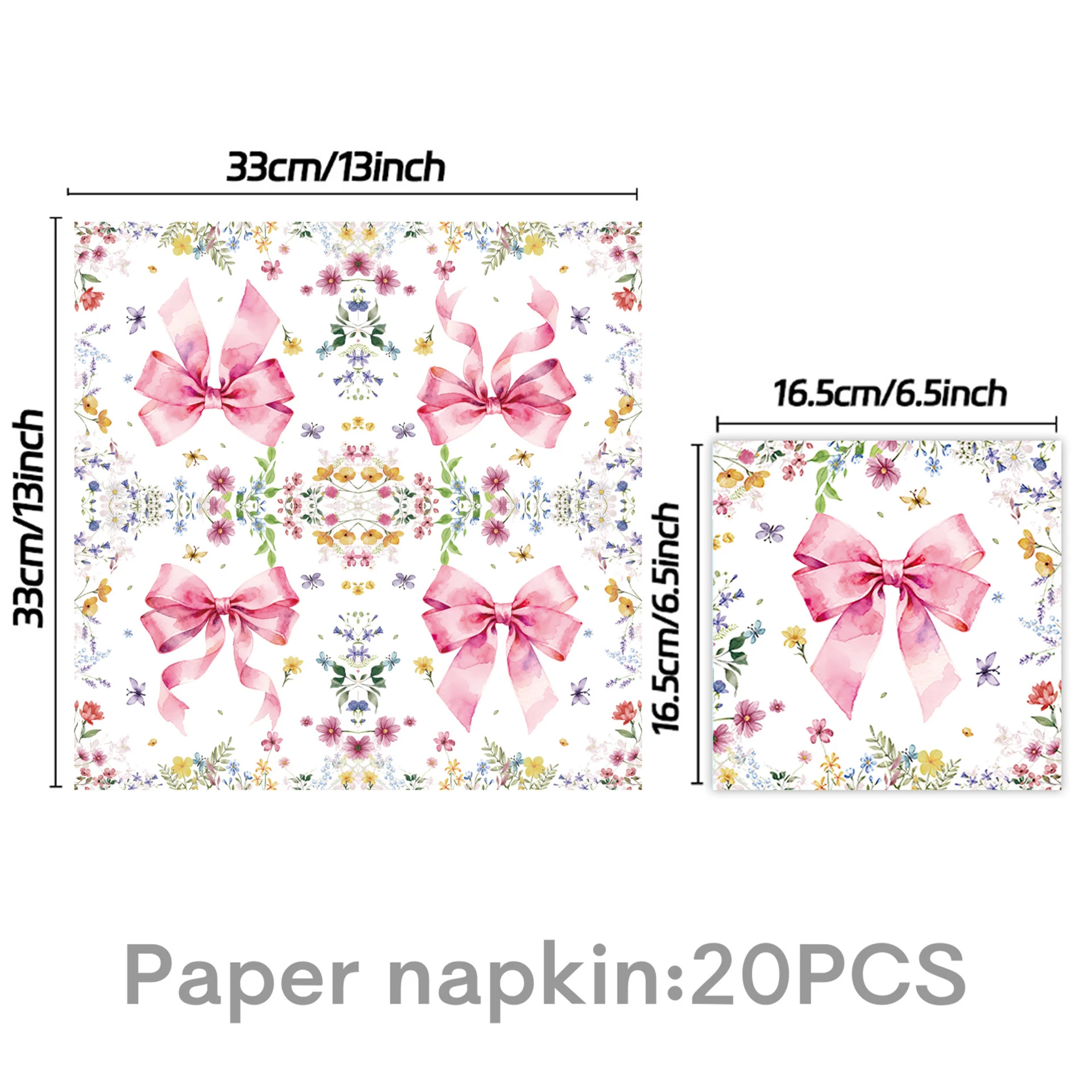 Pink Bow Girls Birthday Decoration Plates Napkins Cups Table Cloth Balloons Banner Cake Decoration Party Supplies Baby Shower view 5