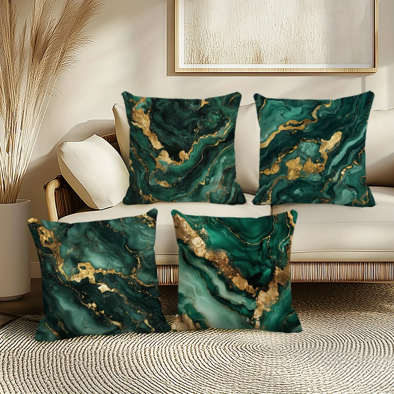 4-piece  Suitable for Daily Use, Office, Holiday Parties, Living Room, Bedroom, Sofa, and Bed (Insert Not Included)