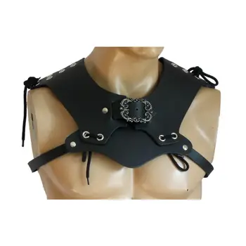 蒸氣龐克中世紀肩甲維京騎士角鬥士肩甲多層PU皮革武士盔甲角色扮演舞台道具 8 最佳銷售 盔甲騎士 - №8