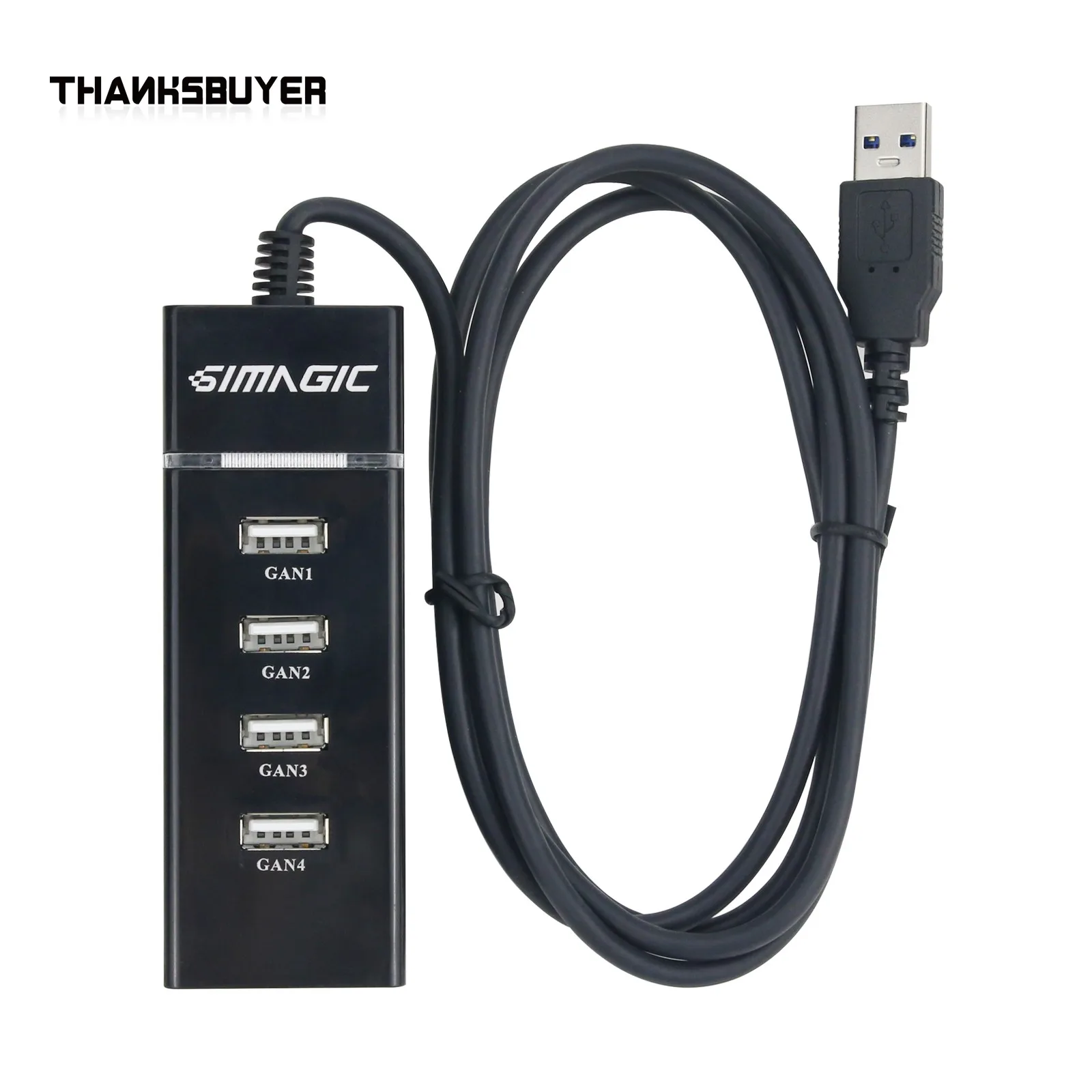 For Simagic USB Hub USB3.0 Splitter Multi-function 1 in 4 Out USB Hub for Simagic Alpha Base