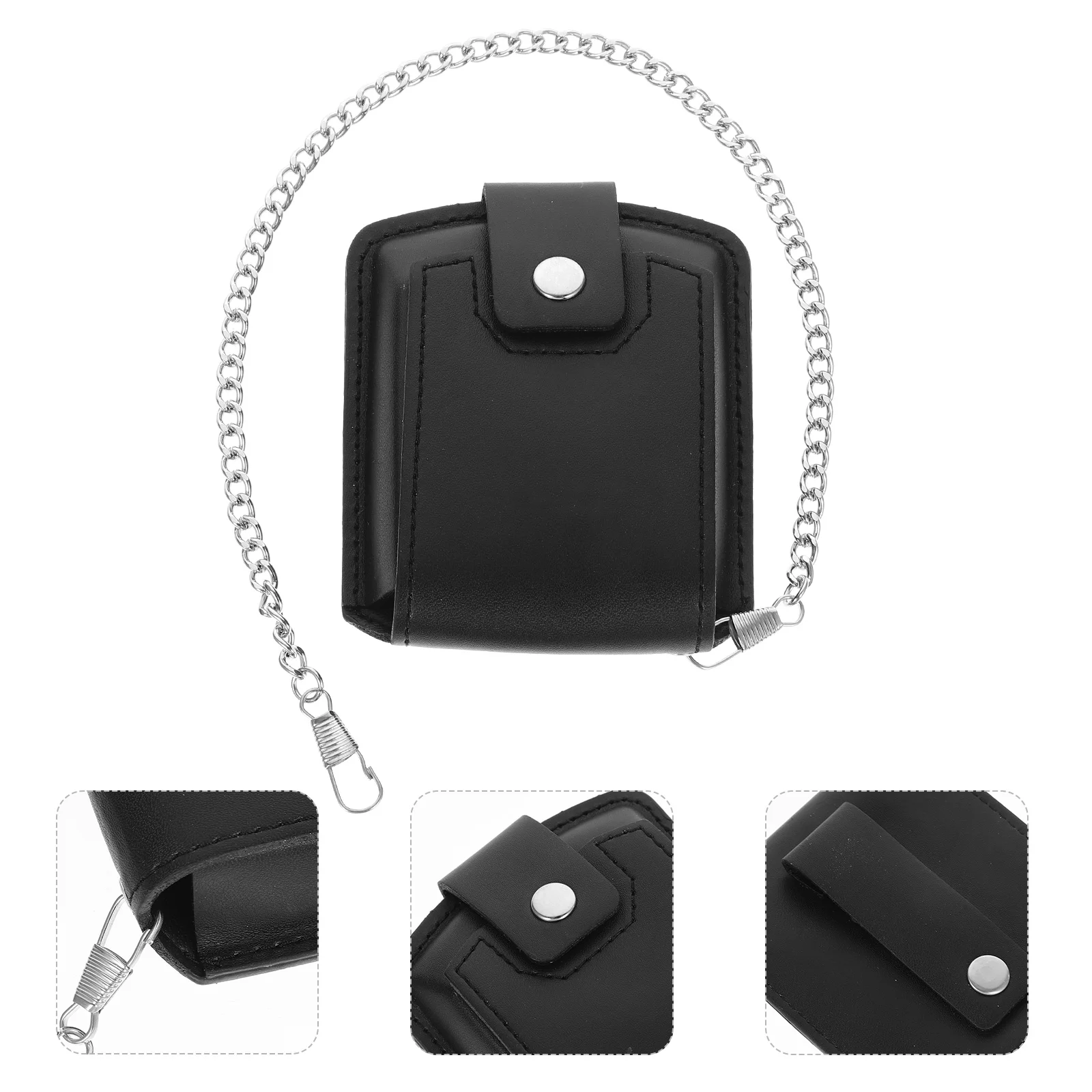 Pocket Watch Case Drop-proof Bag Mini Waist Pu Comfortable Touch Feeling Alloy Portable Durable Holder