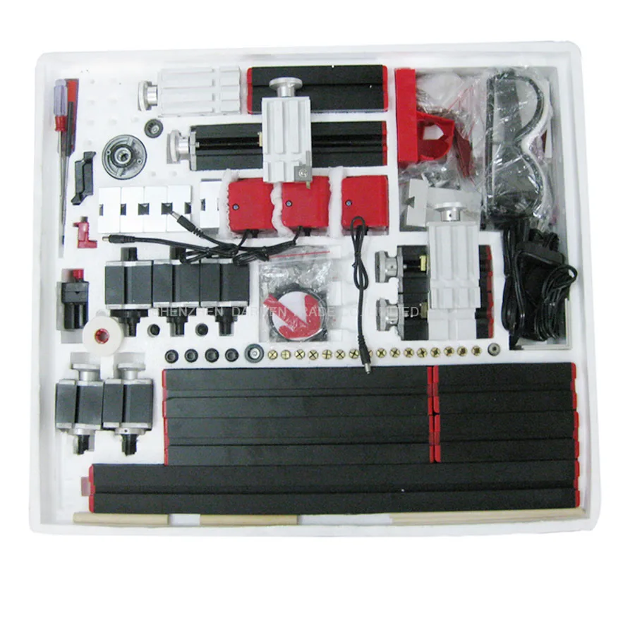 ZHOUYU Z8000 Multi-Functional Woodworking Combination Machine Jigsaw Sanding Drilling Milling Machines Mini DIY Lathe
