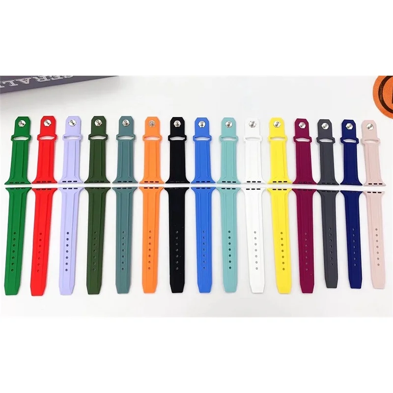 New King Kong Soft Silicone Strap for Apple Watch Series 7/ 6/SE/5/4/3/2/1 (41mm 45mm 38mm 40mm ) apple watch band
