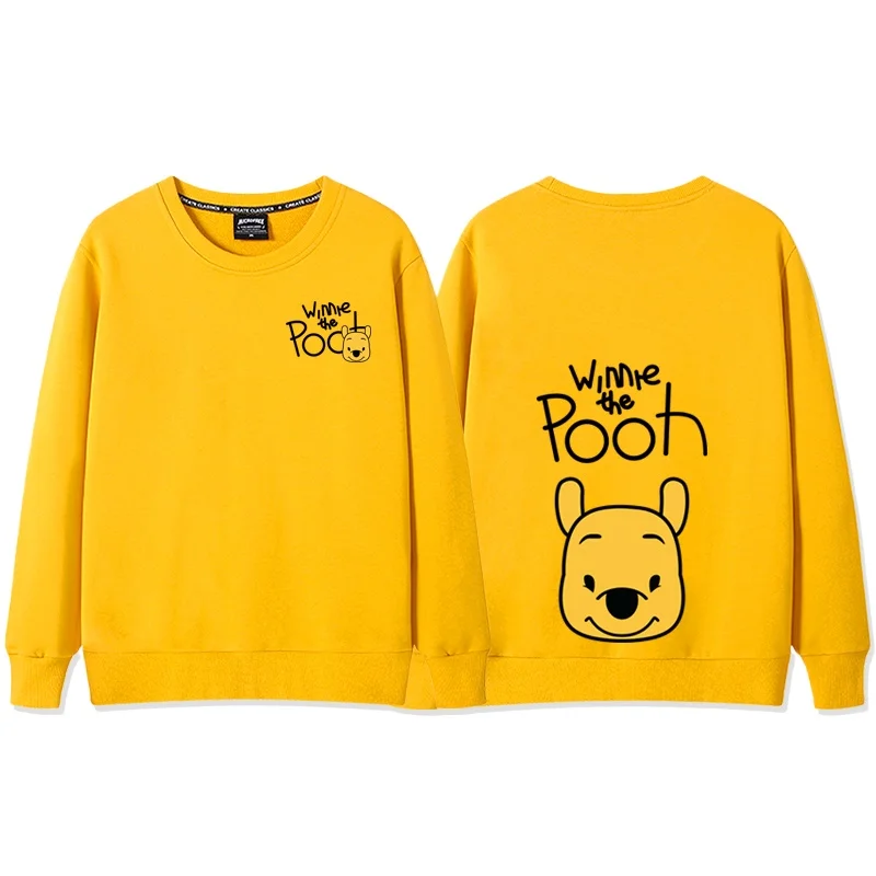 Winnie the Pooh Women\'s Sweatshirt Women\'s Crew Neck Top Fashion Trend Couple Sweatshirt Couple Loose Casual Neck TopSweatshirt