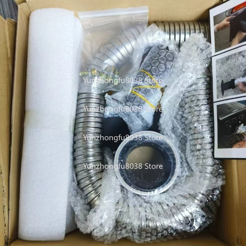 kit-d'extension-d'echappement-de-generateur-avec-plaque-de-montage-murale-isolee