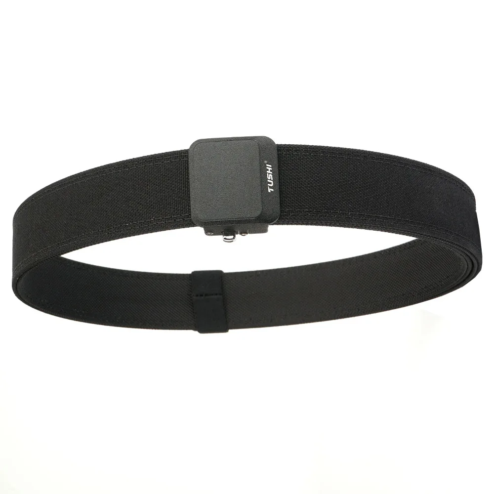 TUSHI Nylon-Hartgürtel für Herren, automatische Metallschnalle, Outdoor-EDC-IPSC-Zubehör, große Größe 120–150 cm, Militärgürtel – Detail 20