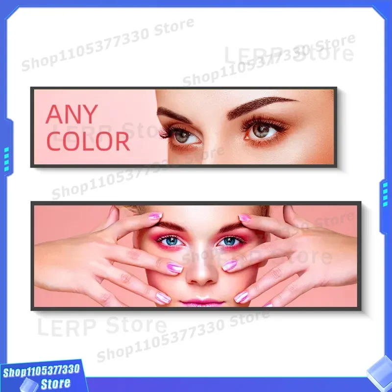 18 23.1 28 Inch Android Advertising Screen Stretch Bar LCD Display Digital Signage Monitor For Retail Store Commercial Use