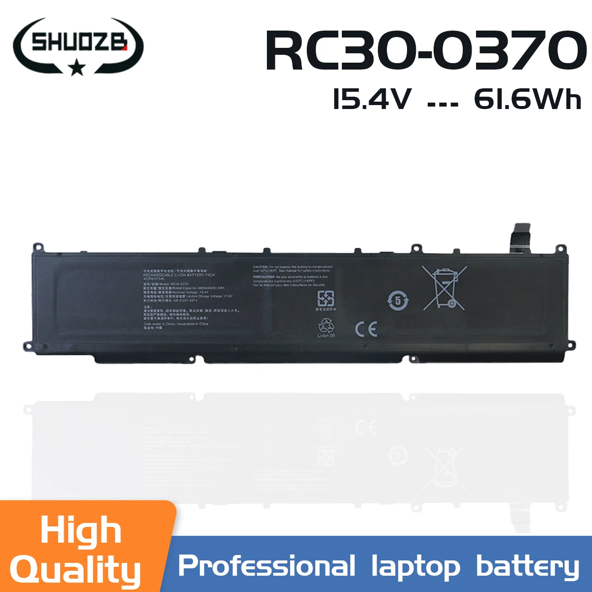 

New RC30-0370 RZ09-0370 Laptop Battery For Razer Blade 14 2021 2022 RZ09-0368 RZ09-0427 RZ09-0370AE23 RZ09-0370BEA3-R3U1 Series