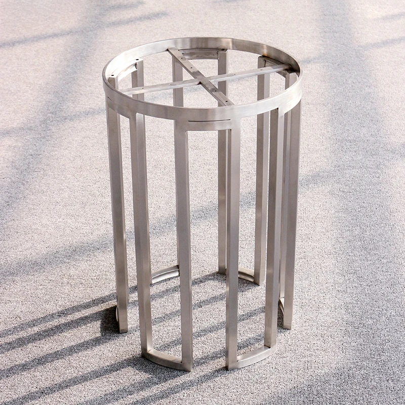 

Custom New Design Stainless Steel Tea Table Frame Gold Brush Metal Coffee Table Base for Outdoor Living Room Bedroom Furniture