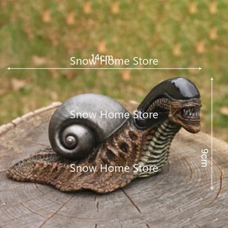 Aliens Snail Statue Figure Statues Model Doll Birthday Gifts Resin Ornaments - Image 2