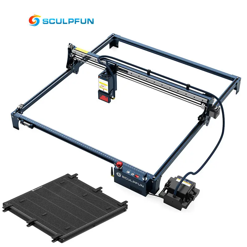 

SCULPFUN S30 Ultra 33W 600*600mm Engraver Cutter Automatic Air Assist Replaceable Lens Emergency Stop La ser Engraving Machine