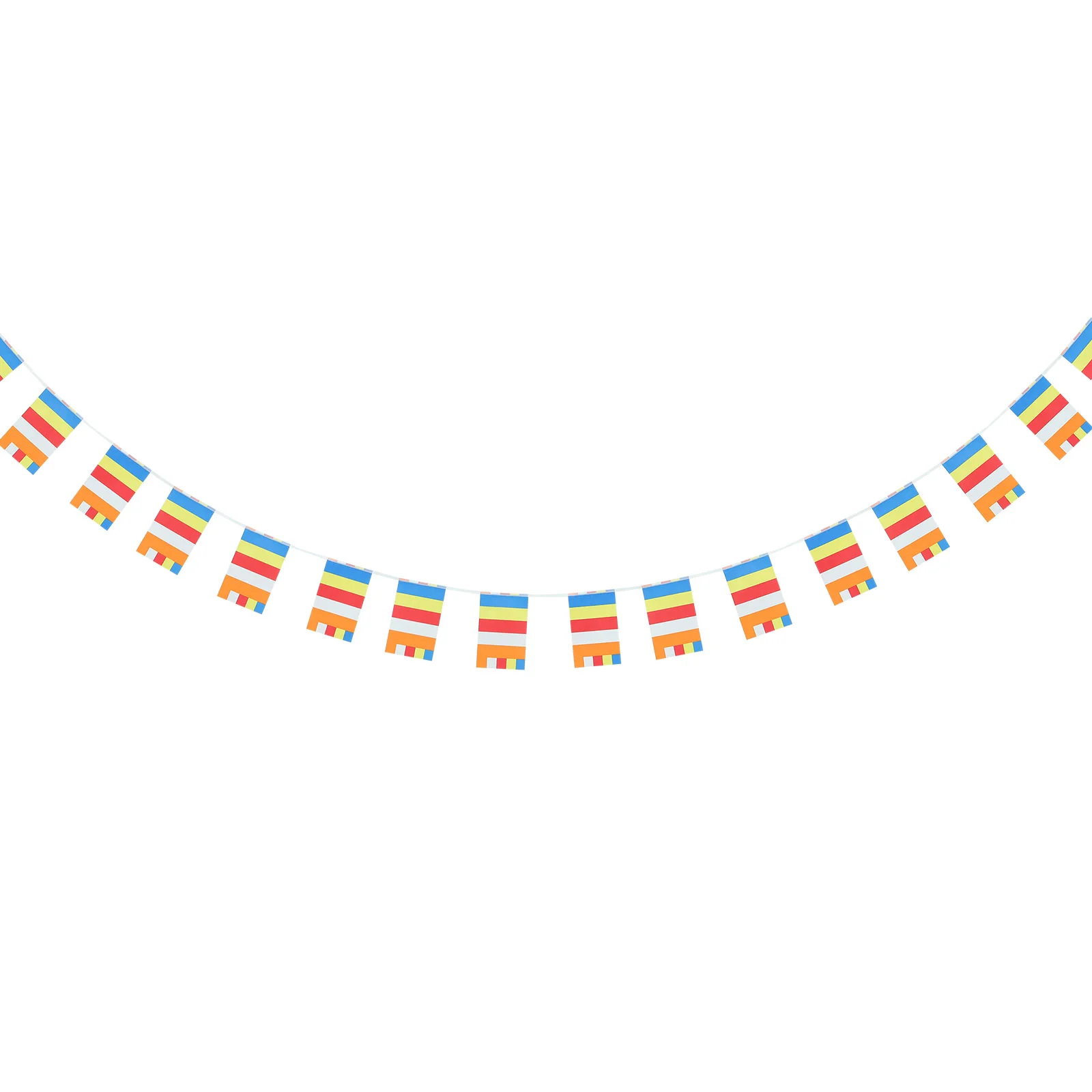 Buddha Prayer Flag Hanging Banner Five Color Temple Prayer Banner Flag Pray Flag Decor