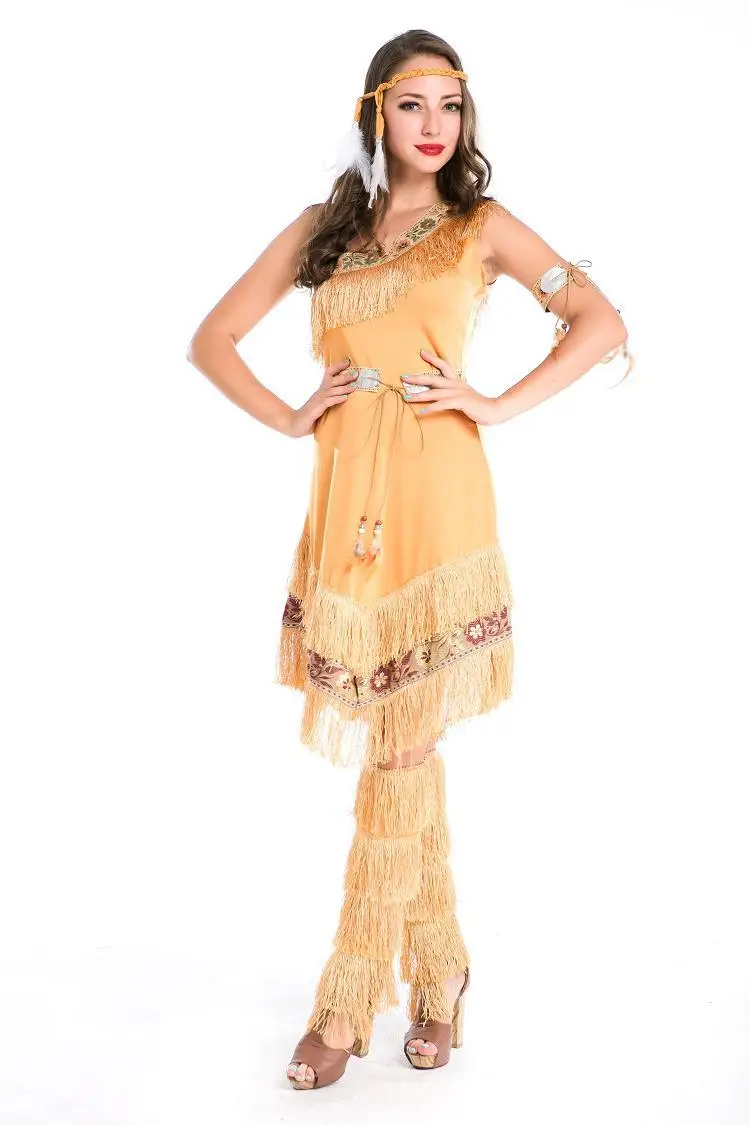 

Halloween Cosplay Natives Play Party Dance Costume Primitive Savage Chieftain Costume