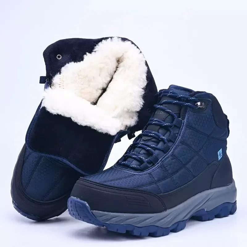 Men Wool Snow Boots ‑40°C Winter Anti‑Slip Thickened Warm Cold‑Resistant Boots