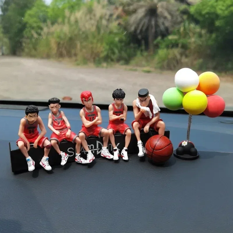 Auto Telefoonnummer Plaat Interieur Anime Decoratie SLAM DUNK Hanamichi Sakuragi Action Figure Ornament Auto Accessoires Geschenken