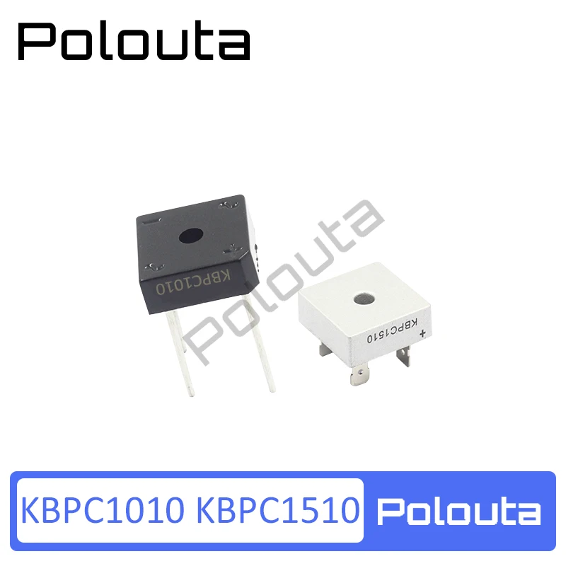 10 Pcs/lot Kbpc1010 Kbpc1510 10a15a 1000V Rectifier Bridge Rectifier Square Bridge Polouta Supper Capacitor Protection Board