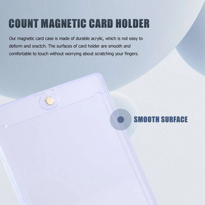 24 Count Magnetic Card Holder 35Pt For Trading Cards, Baseball Card Protector Case Magnet Top Loaders For Sports Cards