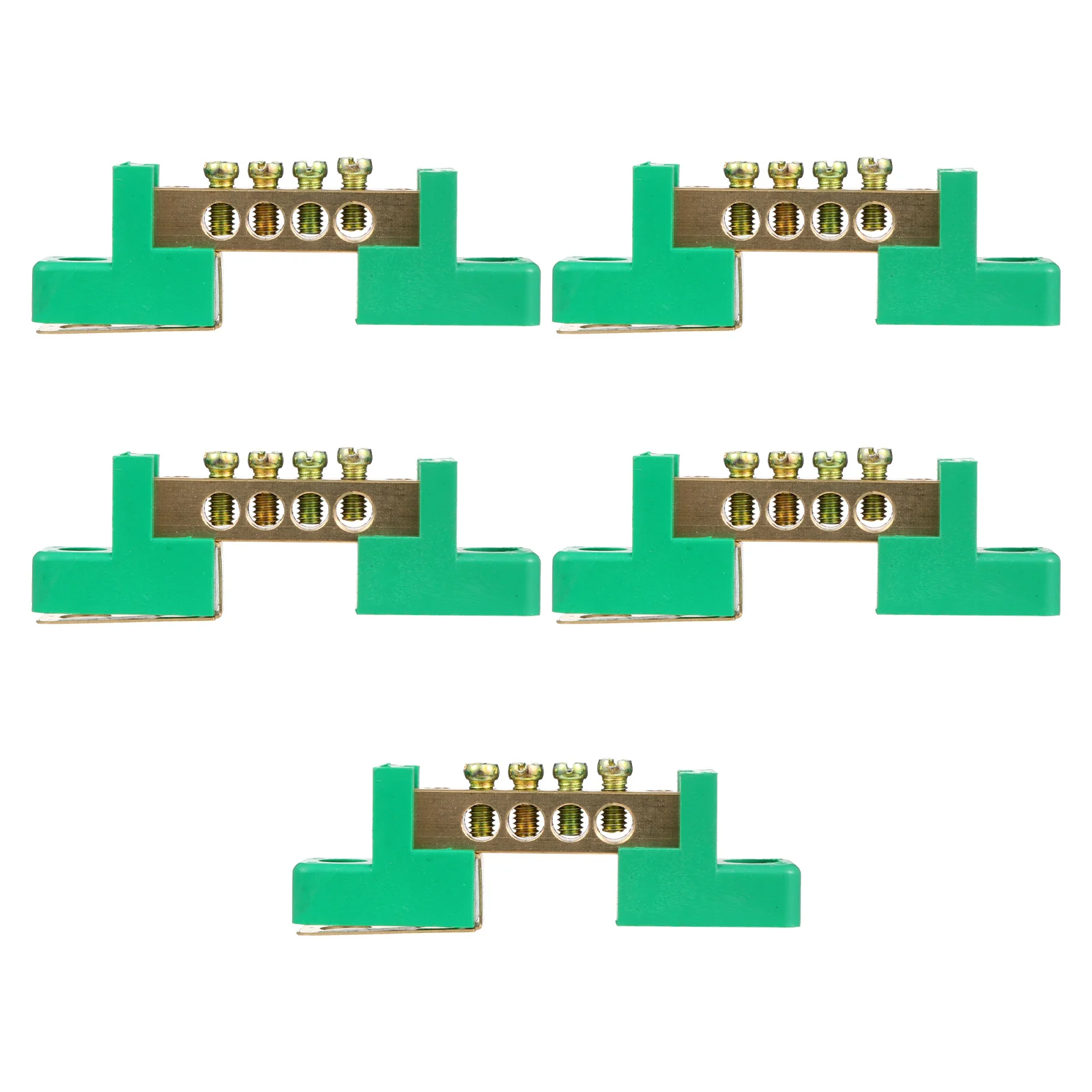 5 قطعة موصل كتلة المحطة النحاس الأساسية عالية المرونة قذيفة بلاستيكية مقاومة للحريق التأريض محطة كتلة عدة