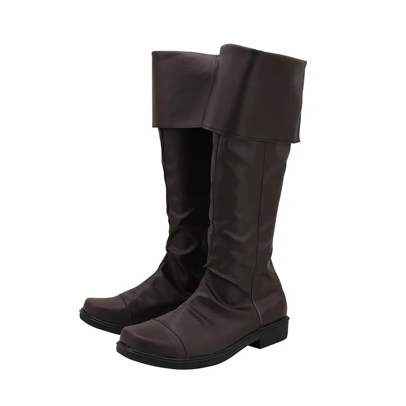 

Shay Cormac Cosplay Boots Leather Brown Shoes Custom Made for Adults and Kids Any Size yi;4