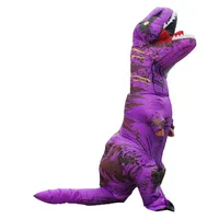 aa waq99 Adult Dinosaur Inflatable Purple T-rex Halloween Cosplay Costume Party Performance Disfraz Festival Bi qq 2025